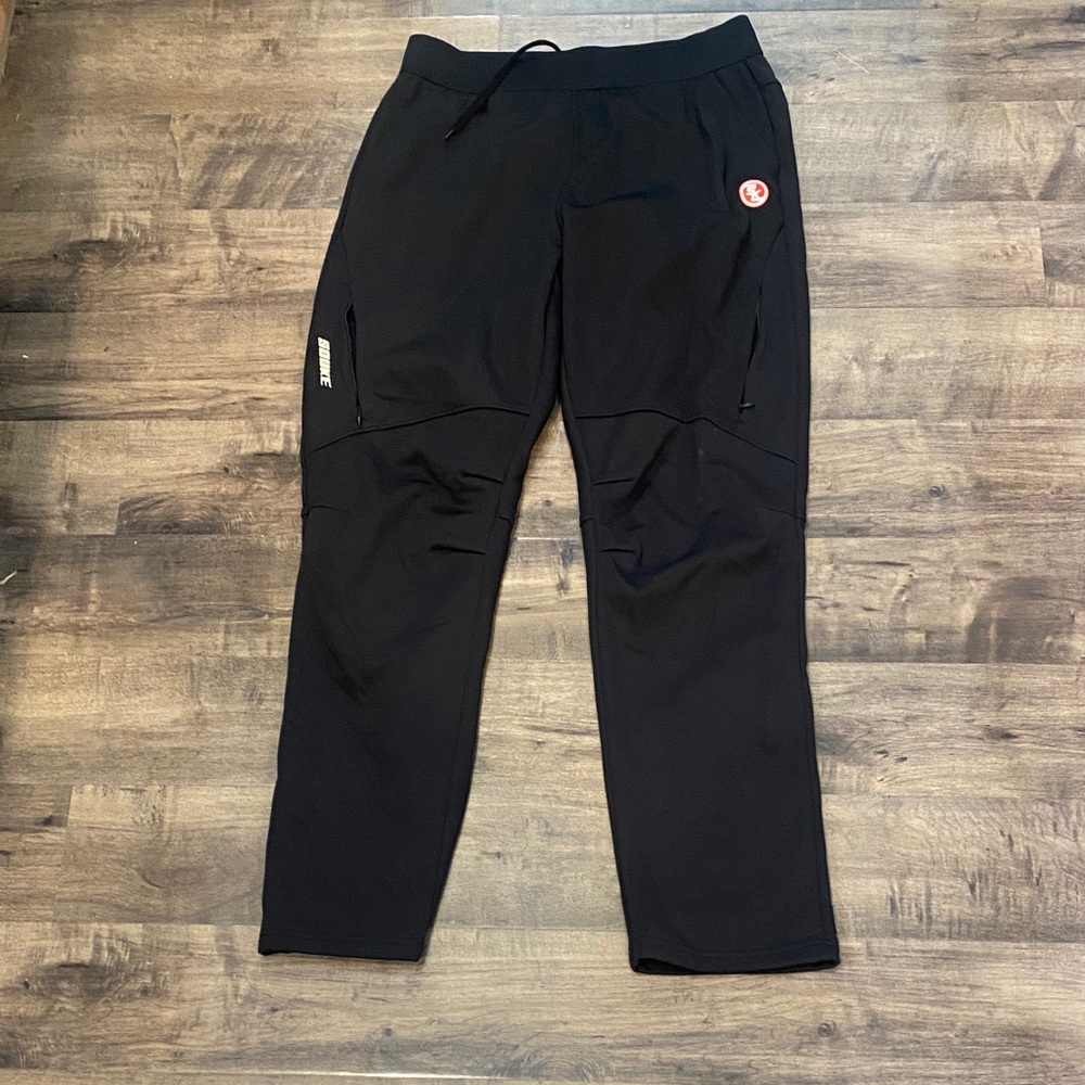 SOUKE Sports Men's Black Fleece lined Cycling Jogger XL